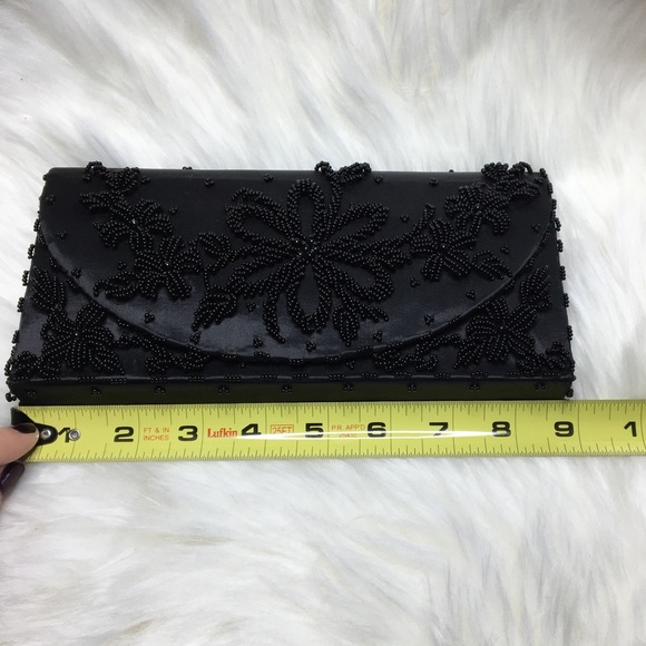 Vintage Black Beaded Purse. - Picture 5 of 9